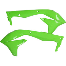 UFO Kawasaki KX450F 16-18 Green Radiator Shrouds