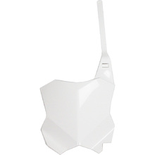 UFO Kawasaki KX250F 17 KX450F 16-26 White Front Plate