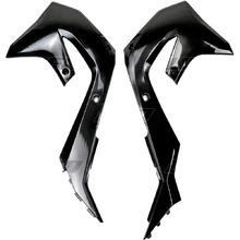 UFO Kawasaki KX250F 21-24 KX450F 19-23  Black Radiator Shrouds