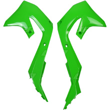 UFO Kawasaki KX250F 21-24 KX450F 19-23 Green Radiator Shrouds