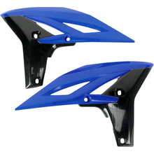 UFO Yamaha YZ250F 10-13 Reflex Blue/Black Radiator Shrouds