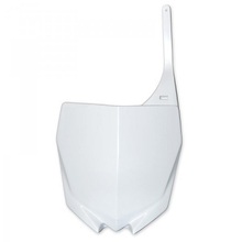 UFO Yamaha YZ/YZF 125-450 White Front Number Plate