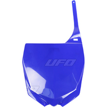 UFO Yamaha YZ125-250 15-18 YZ250/450F 10-18 Reflex Blue Front Number Plate