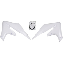 UFO Yamaha YZ450F 18-22 YZ250 19-23 White Radiator Shrouds