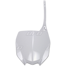 UFO Yamaha YZ250F 19-23 YZ450F 18-22 White Front Number Plate