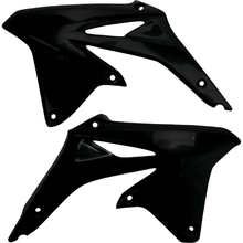UFO Suzuki RMZ250 10-18 Black Radiator Shrouds