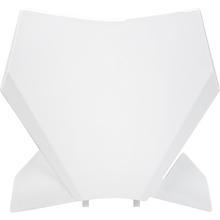UFO KTM 125-450 SX/SXF 23-27 White Front Number Plate