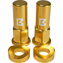 Ballards Gold  Rim Lock Nuts & Spacers Set