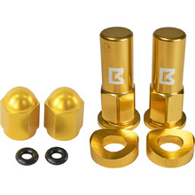 Ballards Gold  Rim Lock Nuts Spacers & Valve Caps