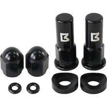Ballards Black Rim Lock Nuts & Valve Caps