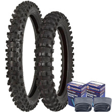 Pirelli Scorpion MX 32 80/100-21 Front & 110/90-19 Rear Mid/Soft Tyre & Tube Set