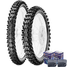 Pirelli Scorpion XC 80/100-21 Front & 110/100-18 Mid/Soft Rear Tyre & Tube Set