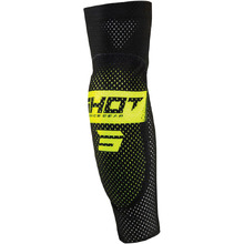 Shot Race Gear Airlight 2.0 Black/Neon Yellow Elbow Guards