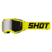 Shot Race Gear Assault 2.0 Solid Neon Yellow Iridium Goggles