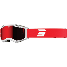 Shot Race Gear Iris 2.0 Tech White/Red Gloss Goggles