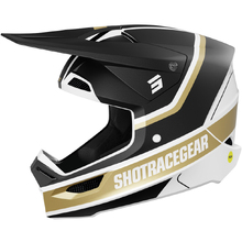 Shot Race Gear 2025 Mythic Matte Black/Gold Helmet