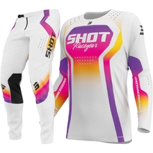 Shot Race Gear 2027 Contact Stream White Kids Gear Set