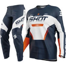 Shot Race Gear 2027 Draw Struck Blue/Orange Kids Gear Set