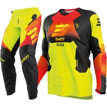 Shot Race Gear 2027 Draw Rocket Neon Yellow Kids Gear Set