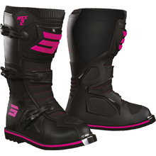 Shot Race Gear Race 2 Black/Pink Kids Boots
