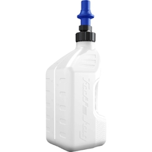 Tuff Jug Gen 3 10L White/Blue Ripper Cap Fuel Can w/ View Strip