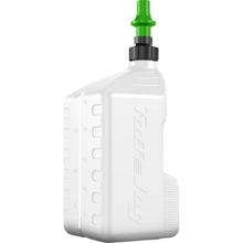 Tuff Jug Gen 3 20L White/Kawasaki Green Ripper Cap Fuel Can w/ View Strip