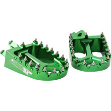 States MX Kawasaki KX250F-450F 06-26 Green Foot Pegs