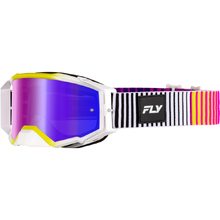 Fly Racing Zone Elite Pink/Yellow/Purple Iridescent Red Mirror Goggles