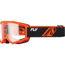 Fly Racing Focus Black/Orange Clear Goggles