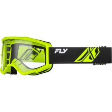 Fly Racing Focus Black/Hi-Vis Clear Goggles