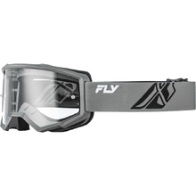 Fly Racing Focus Grey/Black Clear Kids Goggles