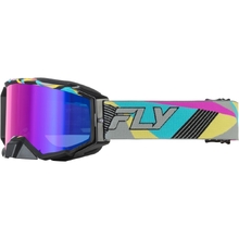 Fly Racing Zone Elite Retro Neon Magenta Mirror/Blue Goggles