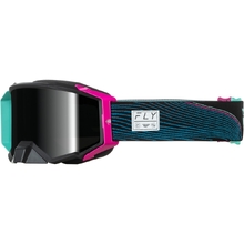 Fly Racing Zone Pro Wave Black/Purple Black Mirror/Smoke Goggles