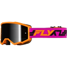 Fly Racing Zone Orange/Pink Black Mirror/Smoke Goggles