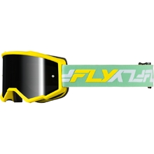 Fly Racing Zone Yellow/Green Black Mirror/Smoke Kids Goggles