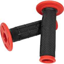 Oneal Half Waffle Dual Compound Open End Hand Guard Ready Black/Red MX Pro Grips
