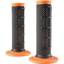 Oneal Half Waffle Dual Compound Black/Orange MX Pro Grips
