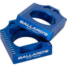 Ballards Yamaha YZ250/450F 10-27 Blue Axle Blocks