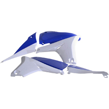 Polisport Yamaha YZ450F 10-13 Blue/White OEM 11 Radiator Shrouds