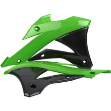 Polisport Kawasaki KX85 14-21 Green/Black Radiator Shrouds