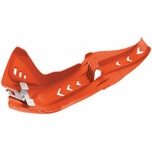 Polisport KTM/Husqvarna 250-350 SXF/FC 16-19 Orange Fortress Skid Plate & Linkage Guard