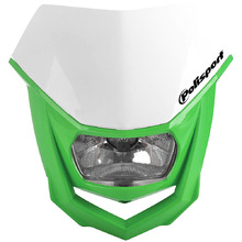 Polisport Green/White Halo Headlight