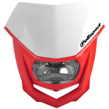 Polisport Red/White Halo Headlight