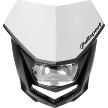 Polisport Black/White Halo Headlight