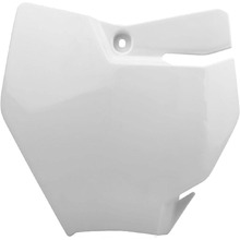 Polisport KTM/Gas Gas 65 SX 16-23 MC65 21-23 White Front Number Plate