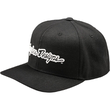Troy Lee Designs Signature Black Curved Bill Snapback