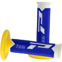 Progrip 788 White/Blue/Yellow Triple Density Grips