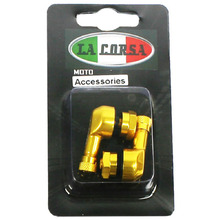 La Corsa 8.3mm Gold Tubeless Valve Stem Pair