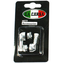 La Corsa 8.3mm Silver Tubeless Valve Stem Pair