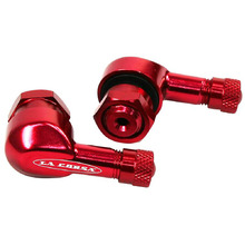 La Corsa 11.3mm Red Tubeless Valve Stem Pair